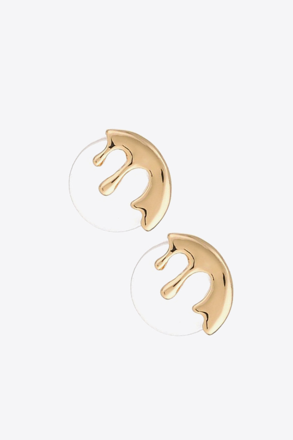 Zinc Alloy and Acetate Stud Earrings