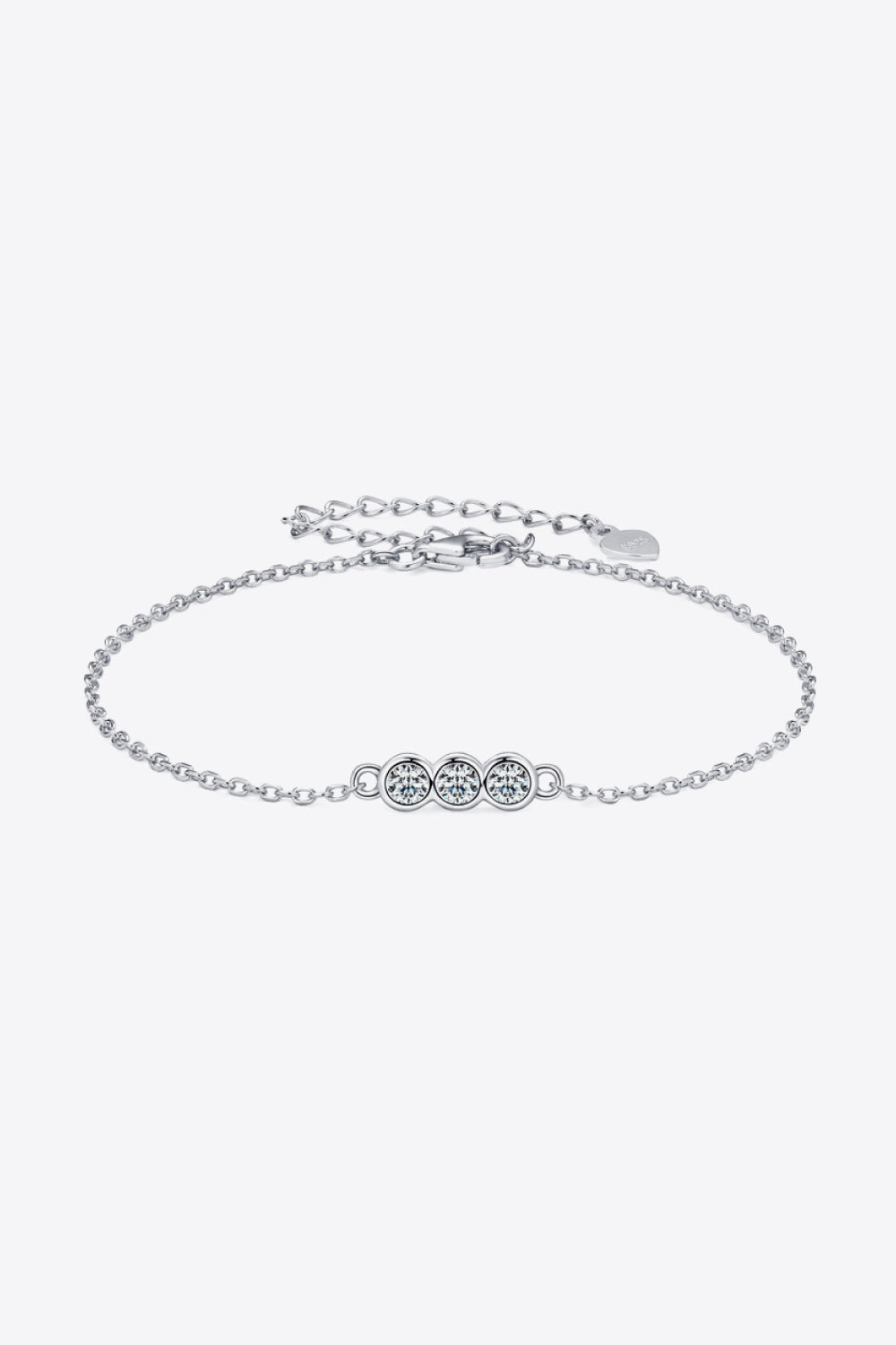 Moissanite 925 Sterling Silver Bracelet